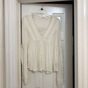 Free People white lace top
